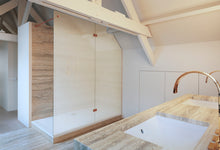 Lade das Bild in den Galerie-Viewer, SQUID textile window foil in bathroom color bone transparent