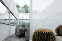 Load image into Gallery viewer, SQUID textile window foil color chalk transparent, contrasted against a window without film